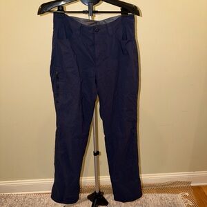 Eddie Bauer Men's Dark Blue Snow Pants Fleece Line  Size 32x32 #snowboard #ski
